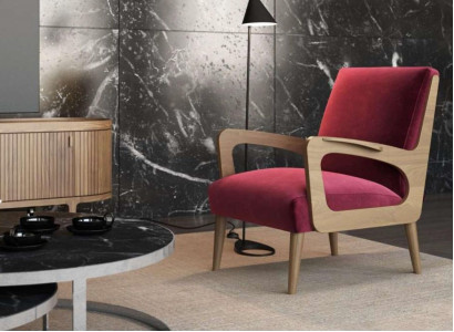 Wohnzimmersessel Luxus Einsitzer Cocktailsessel Lesesessel Stoff